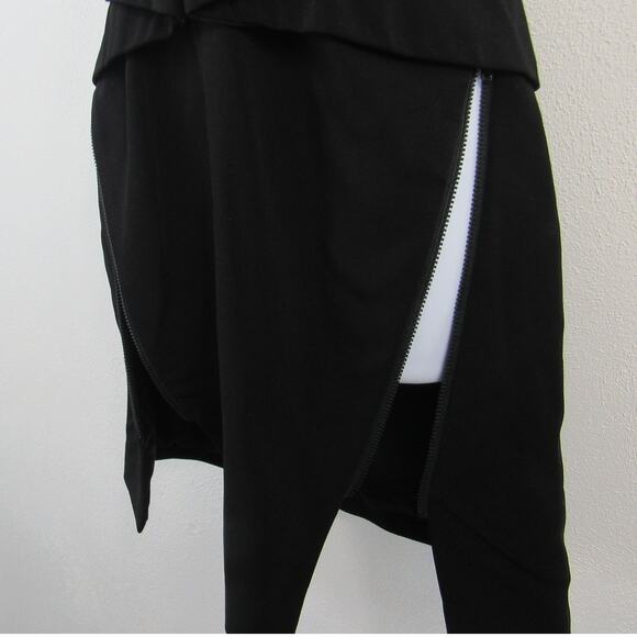 Keepsake The Label Motionless Dress XS Black Mini Peplum Dress Zippered Slits - Picture 5 of 10